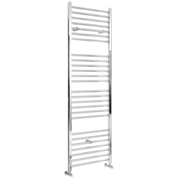 Hudson Reed Kent Scaldasalviette Piatto di Design Verticale - Termoarredo Bagno ad Acqua Calda - Acciaio Cromato - 494W - 1800 x 400mm características