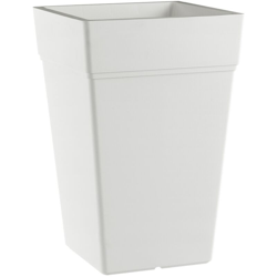 Vaso quadrato alto in resina colorati da esterno e giardino per piante e fiori (vaso 80 cm - bianco) en oferta