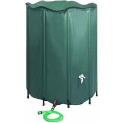 Serbatoio per Acqua Piovana Pieghevole con Rubinetto 1250 L - Verde - Youthup características