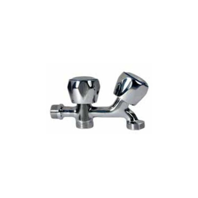 Rubinetto Lavaggio Doppio Filetto V Metallo Cromato (Bl) B65201