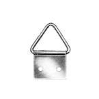 Oreca - 10 Attaccaglie Snodate Triangolari In Ferro Ottonato - Con Chiodi - Grandezza 1