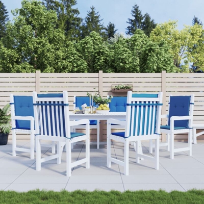 vidaXL Cuscini per Sedie da Giardino 6 pz Blu Reale 100x50x4 cm - Blu