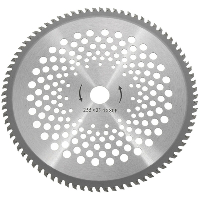 Drillpro - Decespugliatore Rasaerba Lama in metallo duro 80 Denti 25,4X255MM
