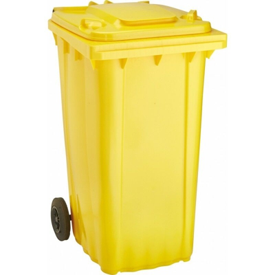 Trash Bin Wave-240 La Plastica Gialla