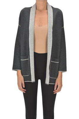 Silk and wool cardigan
