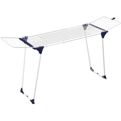 Stendibiancheria da Pavimento Stendino Estensibile con Ruote in Acciaio Bianco características