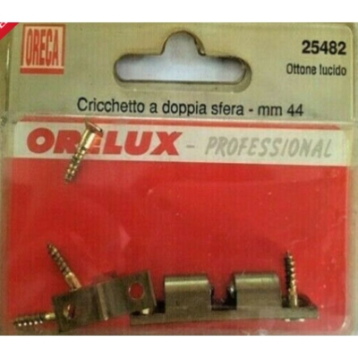 Oreca - Cricchetto A Doppia Sfera In Ottone Lucido