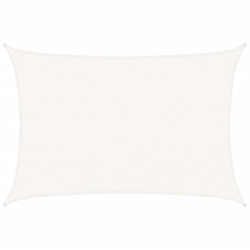 vidaXL Vela Parasole 160 g/m² Bianca 2,5x3,5 m in HDPE - Bianco características