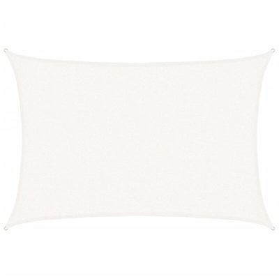 vidaXL Vela Parasole 160 g/m² Bianca 2,5x3,5 m in HDPE - Bianco