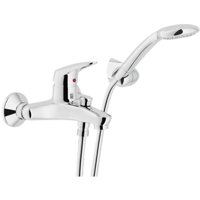 Nobili Miscelatore monocomando a parete per vasca con doccetta serie Hera H547110CR | Cromato