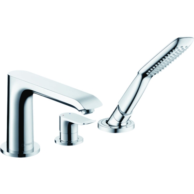 Miscelatore monocomando monocomando per bordo vasca Hansgrohe Metris 3 fori cromato, 311900000000 - 31190000