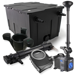 SunSun 1-Camera Set per 60000l 36W UVC Depuratore per stagni NEO8000 70W Pompa Fontana Skimmer en oferta
