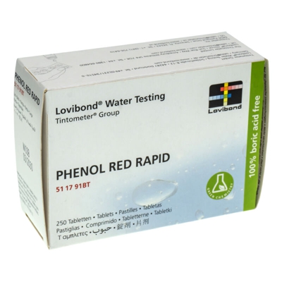 Pastiglie phenol red per TEST KIT MANUALE conf.250pz.