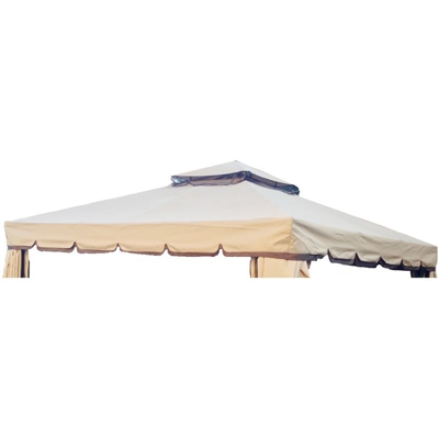 Copertura Ricambio Telo Camino Per Gazebo 3X3 Da Giardino Antipioggia Pvc 3 X 3