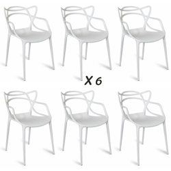Sedia Casa Design Moderna x4 Ristorante Bianco Firenze en oferta