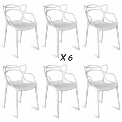 Sedia Casa Design Moderna x4 Ristorante Bianco Firenze
