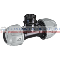CLABER 90416 RACCORDO T 1'(32mm) FILETTO F 3/4' precio