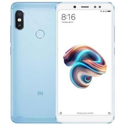 Redmi Note 5 Blu Dual Sim Display 5.99'' Full HD Octa Core Ram 6GB Storage 64GB +Slot MicroSD Wi-Fi + 4G Fotocamera 12Mpx Android - Europa