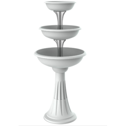 CIOTOLA PER FIORI CON COLONNA 'TREVI' Ø cm 30/40/50 - bianco precio