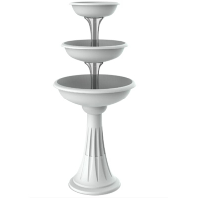 CIOTOLA PER FIORI CON COLONNA 'TREVI' Ø cm 30/40/50 - bianco