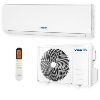 VIESTA 12SE Condizionatore d'aria split con oro titanio 12000 BTU 3,4kW, R32 A++ WiFi ready incl. telecomando, 2m di tubo per la condensa