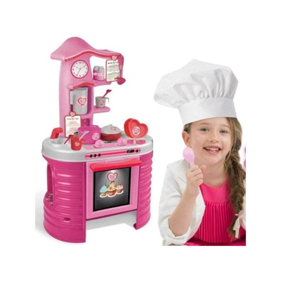 Amore Mio Cucina Giocattolo Per Bambini 80Cm Con Accessori Gioco E Ricettte