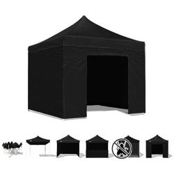 Tenda / gazebo Per Giardino 3x3 Impermeabile Nero Tendone Pieghevole Per Fiere precio