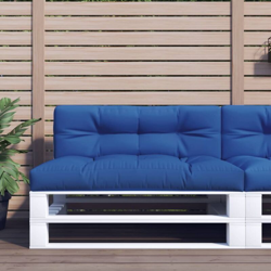 vidaXL Cuscino per Divano da Giardino 120x40x12 cm in Tessuto Blu Reale - Blu en oferta
