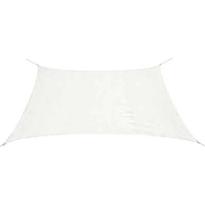 Vela Parasole in HDPE Rettangolare 4x6 m Bianca - Bianco - Youthup