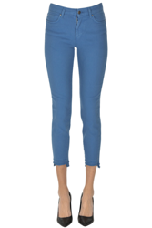 Cropped slim jeans en oferta