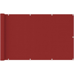 Paravento da Balcone Rosso 120x600 cm in HDPE - Rosso - Vidaxl características