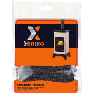 Brixo - GUARNIZIONE RICAMBIO STUFA STUFE PELLET CAMINO TERMICA ISOLANTE IGNIFUGA 29970V D.8 X 25 MT (22615)