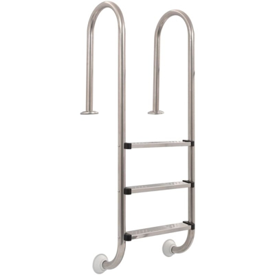 YOUTHUP Scaletta per Piscina 3 Gradini in Acciaio Inossidabile 120 cm - Argento