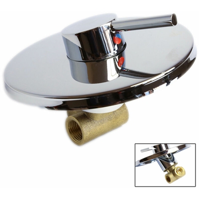 Miscelatore Doccia Da Incasso Monocomando Bagno A Muro Doccia Tondo Cromato