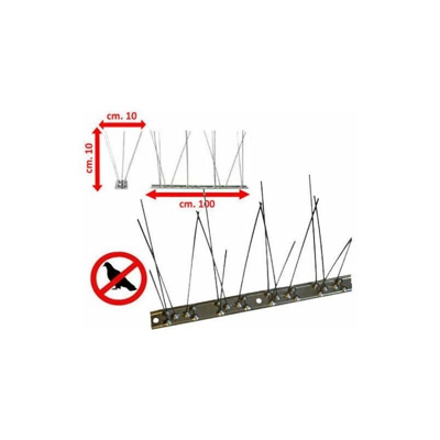 Dissuasori Inox Plurispillo 80 Spilli Per Piccioni Uccelli Volatili 1Mt 26288