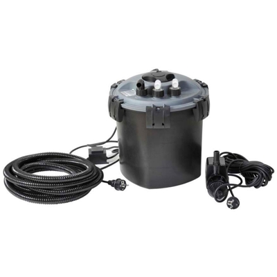 Kit filtro a pressione per laghetti e piscine 10000 litri con uvc e pompa