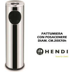 BIDONE CON POSACENERE DIAM. CM.20X70h características
