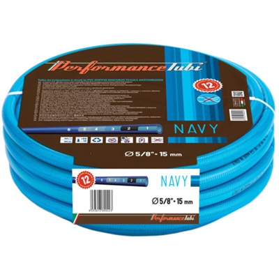 Tubo Per Nautica 6 Strati Con Doppio Rinforzo Tessile Antitorsione 15mm 25 Mt