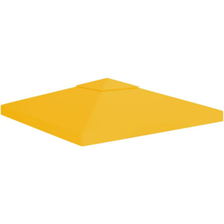 Copertura Superiore per Gazebo a 2 Strati 310 g/m² 3x3 m Gialla - Giallo - Vidaxl en oferta