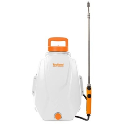 Perel - Toolland Zaino con Spruzzatore a Pressione a Batteria 12 L - Multicolore