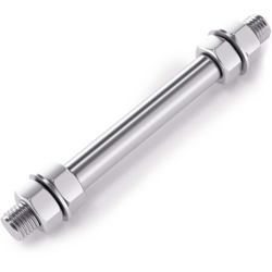 Wiltec - Asse di collegamento standard per carriola Dimensioni: 135 x 20 mm Carriola Larghezza mozzo: 95 mm características