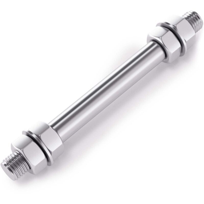 Wiltec - Asse di collegamento standard per carriola Dimensioni: 135 x 20 mm Carriola Larghezza mozzo: 95 mm