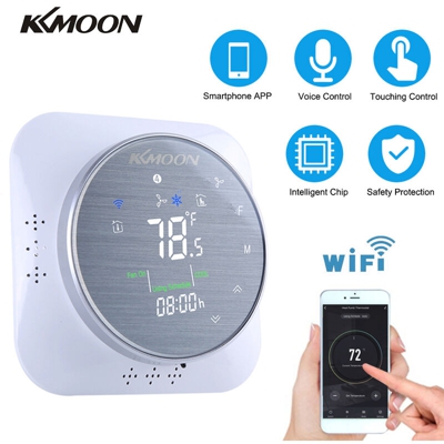 Asupermall - KKmoon BHP-6000 termostato pompa (banda WIFI alluminio spazzolato) puo controllare il riscaldamento / raffreddamento supporta lo schermo