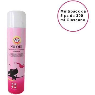 Repellente spray interni per cani e gatti fuss-dog no qui confezione da 5 pz cad. 300 ml
