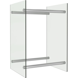 Porta Legna Trasparente 40x35x60 cm in Vetro - Trasparente - Vidaxl precio