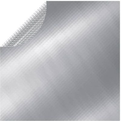 vidaXL Copertura per Piscina Argento 356 cm in PE - Argento