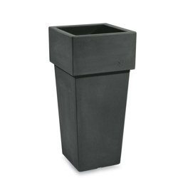 Cache pot quadrato in resina 'Gemini' h. 85 cm. Antracite características