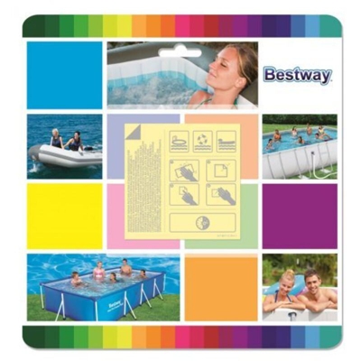 TOPPE per RIPARAZIONE PISCINA Conf. 10 pz APPLICAZIONE con ACQUA
