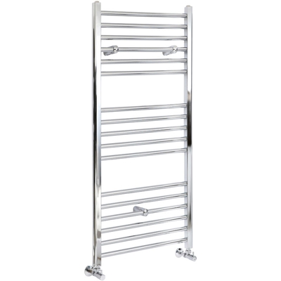 Hudson Reed Kent Scaldasalviette Piatto di Design Verticale - Termoarredo Bagno ad Acqua Calda - Acciaio Cromato - 452W - 1200 x 600mm