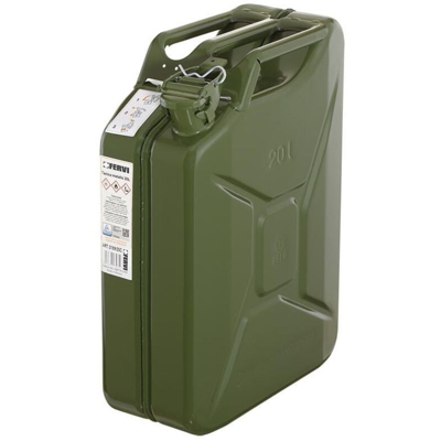 Fervi - LATTA IN METALLO LATTINA TANICA METALLICA PER BENZINA GASOLIO 10 20 LITRI LT 20 litri